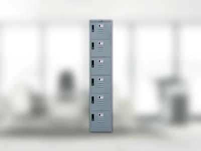 Locker 6 Pintu Mustang Kunci Standard & Gembok