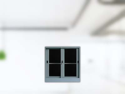 Setengah Cupboard Dorong 2 Pintu Mustang - Pintu Dorong Kaca