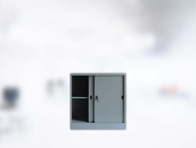 Setengah Cupboard Dorong 2 Pintu Mustang - Pintu Dorong Plat