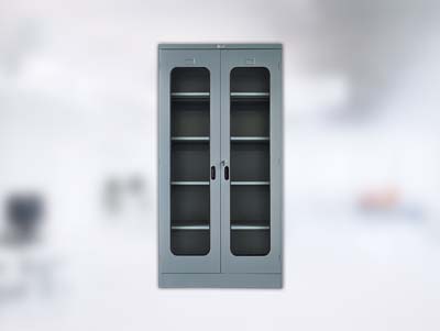 Cupboard 2 Pintu Mustang - Pintu Buka Kaca Oval